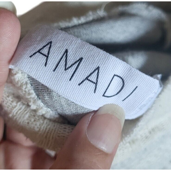 Amadi cream long sleeve crew neck sweater, size xs - Picture 3 of 5